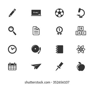 School simply icons for web