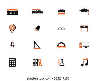 School simply icons for web