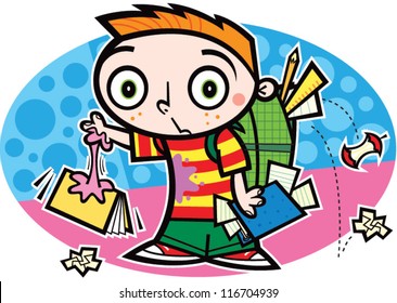 School Slob Stock Vector (Royalty Free) 116704939 | Shutterstock