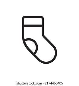 School Sock education line icon Logo Illustration Vector isolated, education icon-set, suitable for web design, logo and app.