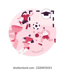 School sports team abstract concept vector illustration. School children club, competitive team sports for kids, after-school activity, local tournament, athletic exercise abstract metaphor.