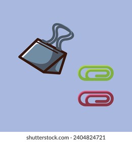 School Stationery Kit Vector Arts. Back to School stationery items for students simple icon design. Fun learning items for school in junior, elementary, and high school