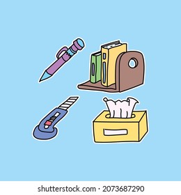 School sticker cut file print 07 isolated