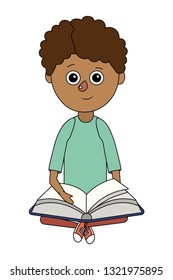 school student boy cartoon