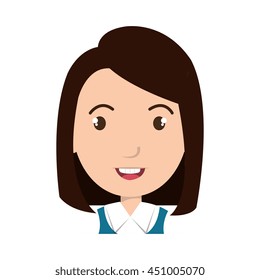 School student colorful cartoon, vector illustration graphic design.