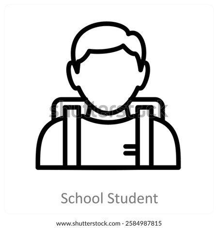 School Student and education icon concept