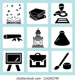 School, Study, Education Icon Set