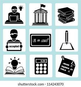 School, Study, Education Icon Set