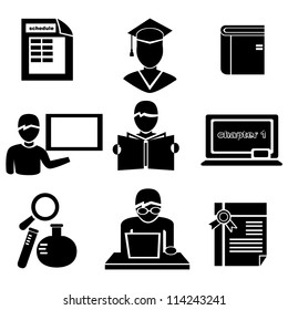 School, Study, Education Icon Set