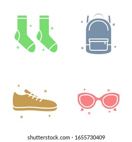 School Stuff Icon Vector Design