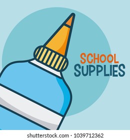 School supplies cartoons