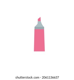 school supplies colorful white background