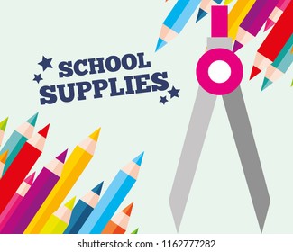 school supplies  concept
