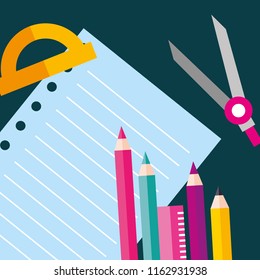 school supplies  concept