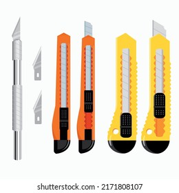 School Supplies and Craft Materials Vectors