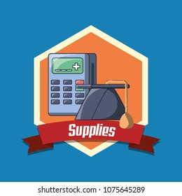 school supplies design