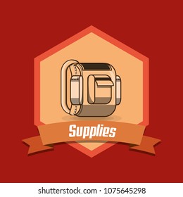 school supplies design