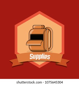 school supplies design
