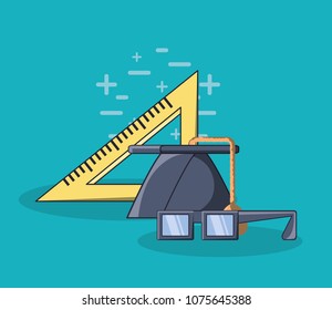 school supplies design