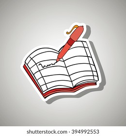school supplies design 