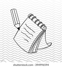 school supplies design 