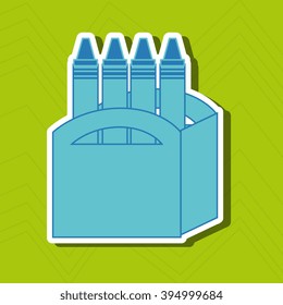 school supplies design 