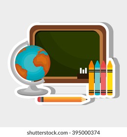 school supplies design 