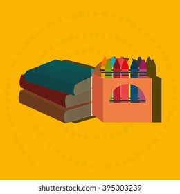 school supplies design 