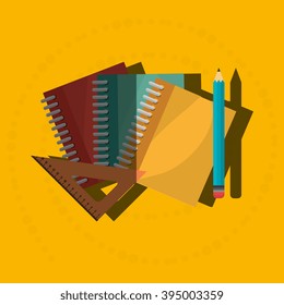 school supplies design 