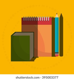 school supplies design 