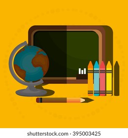 school supplies design 