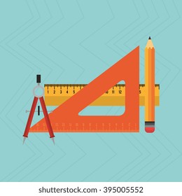 school supplies design 