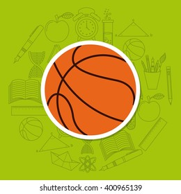 school supplies design 