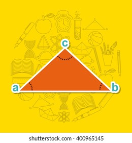 school supplies design 