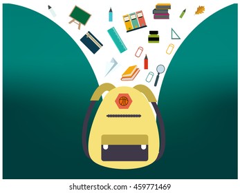 school supplies design
