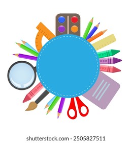 school supplies design, vector illustration eps10 graphic