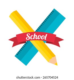 school supplies design, vector illustration eps10 graphic 