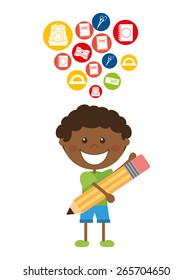 school supplies design, vector illustration eps10 graphic 