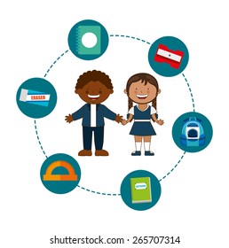 school supplies design, vector illustration eps10 graphic 