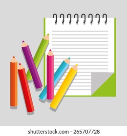 school supplies design, vector illustration eps10 graphic 