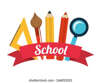 school supplies design, vector illustration eps10 graphic 