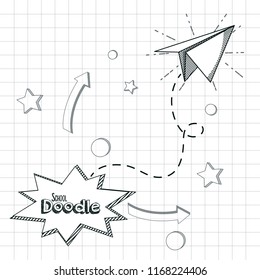 School supplies doodle