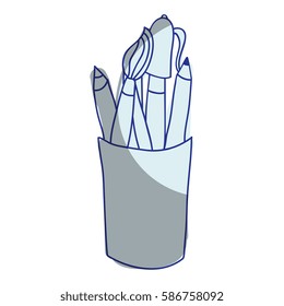 school supplies drawing icon