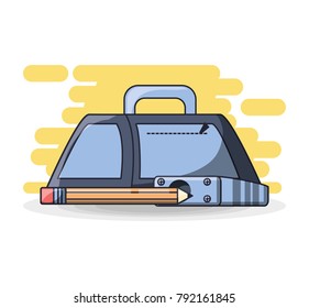 school supplies education concept 