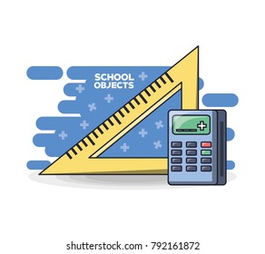school supplies education concept 