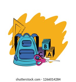 School supplies and elements School supplies and elements