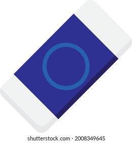 School supplies. Eraser. Flat design.