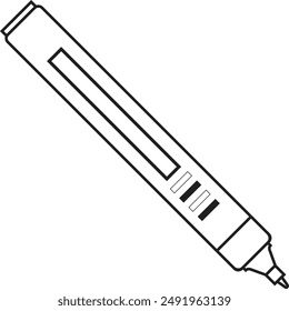 School Supplies with Hand Drawn Style. Flat Vector Element Isolated On White Background