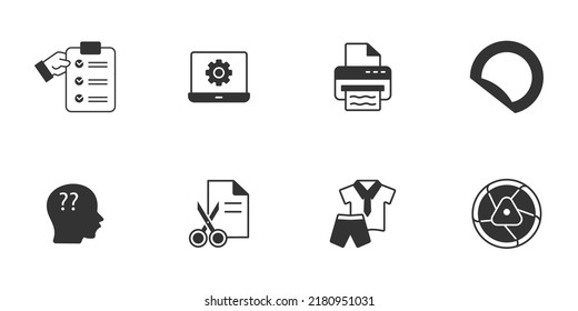 school supplies icons set . school supplies pack symbol vector elements for infographic web