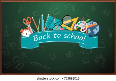 School supplies necessary for training. Concept. Twenty subjects
